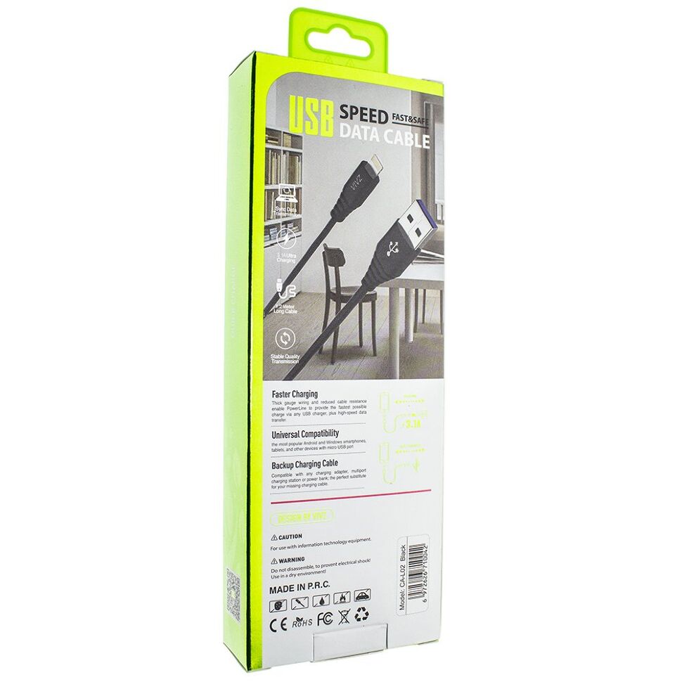 Кабель USB VIVZ CA-L02 Lightning 3.1A