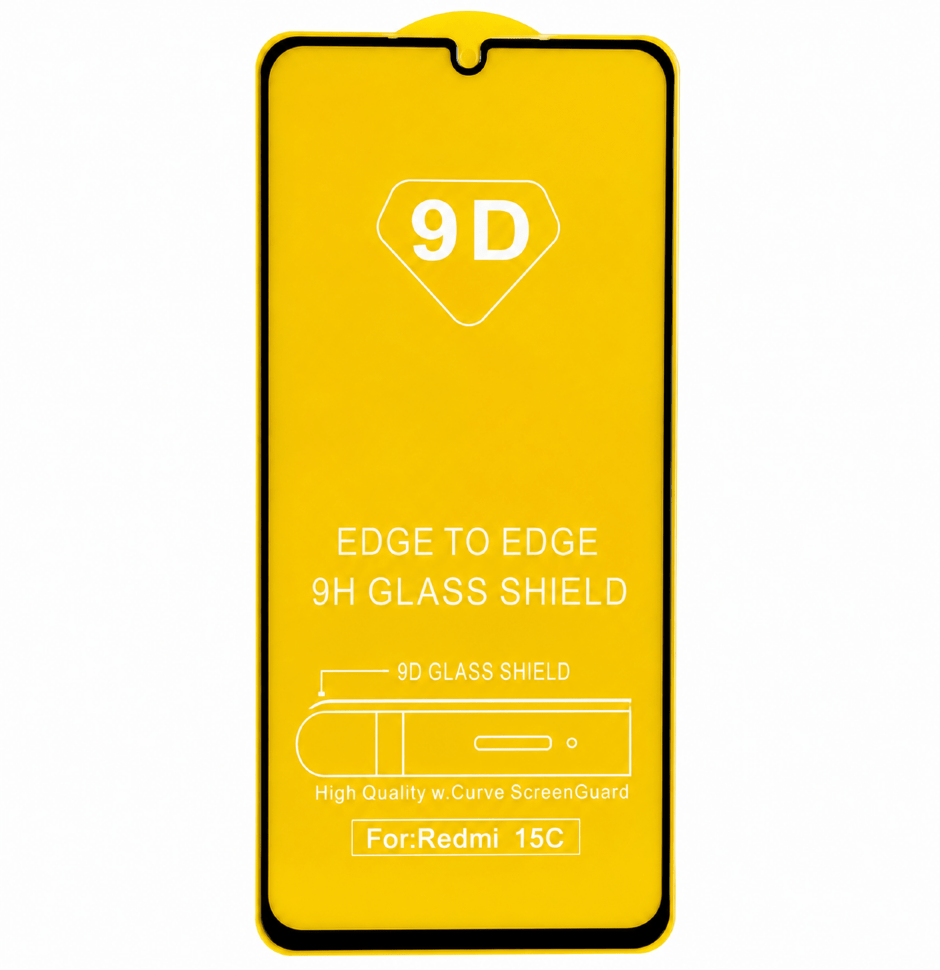 Захисне скло 9D XIAOMI Redmi 15C