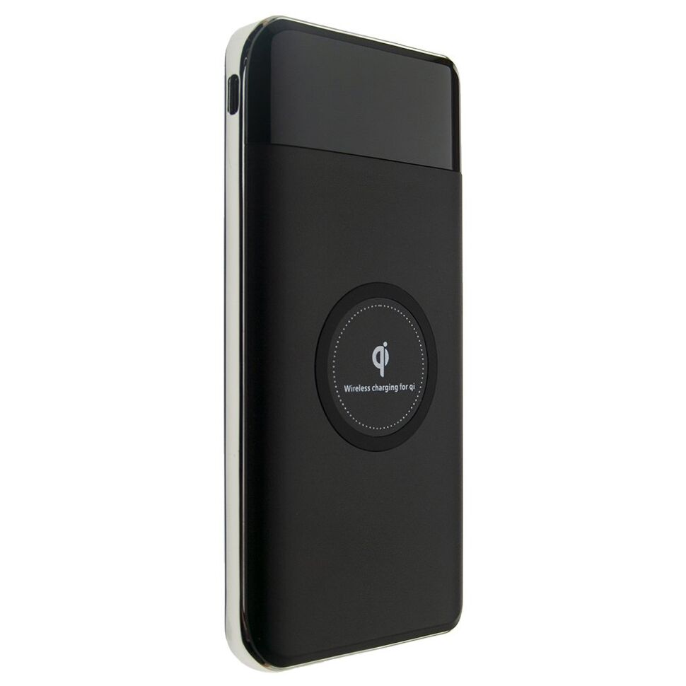 Power Bank з бездротовою зарядкою QI-04 15000 ЧОРНИЙ