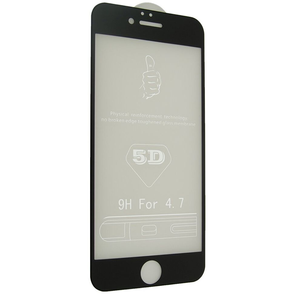 Захисне скло 5D ORIGINAL для APPLE IPHONE 6 | 6S ЧОРНИЙ