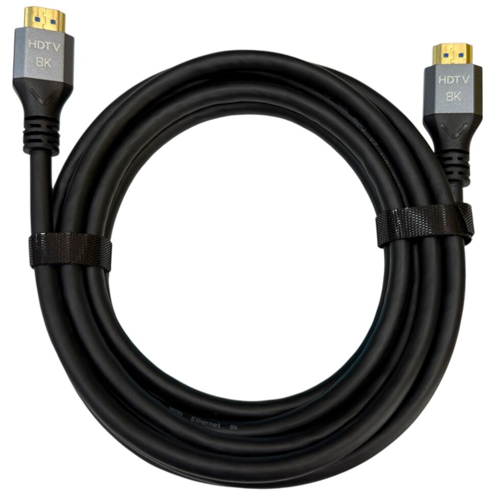 Кабель HDMI W-HD912 2.1 8K 60Hz / 4K 120Hz, CCS, Ø7.0 мм, 3.00 м, чорний