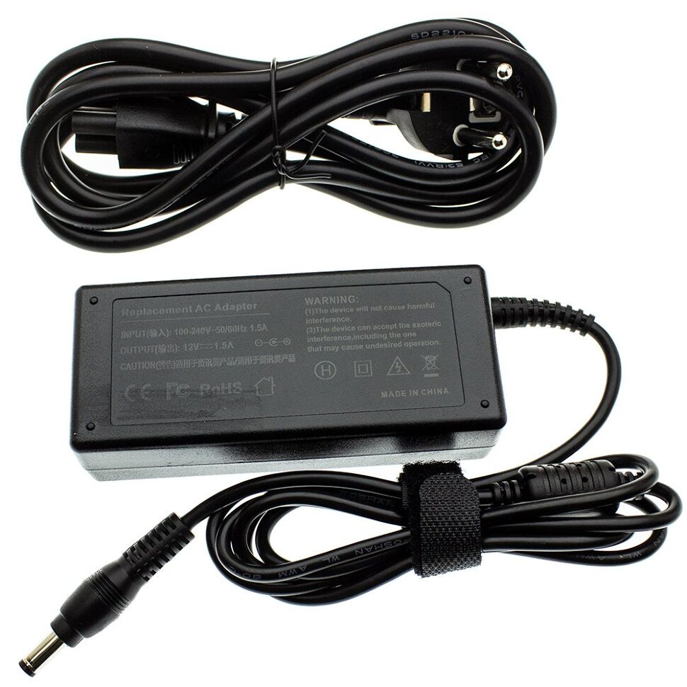 Блок живлення для монітору TFT 12V 1.5A (штекер 5.5*2.5 мм)