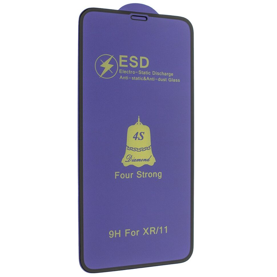 Захисне скло 4S DIAMOND ESD FOUR STRONG APPLE IPHONE XR | 11