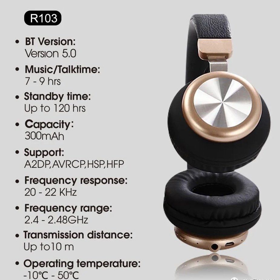 Бездротові навушники WUW R103 Wireless Bluetooth headset