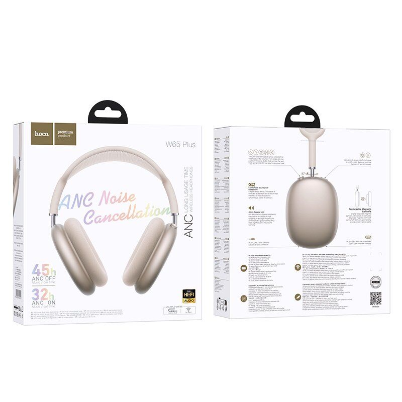 Бездротові повнорозмірні навушники HOCO W65 Plus, star color