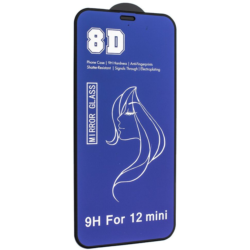 Захисне скло 8D MIRROR APPLE IPHONE 12 mini 5,4"