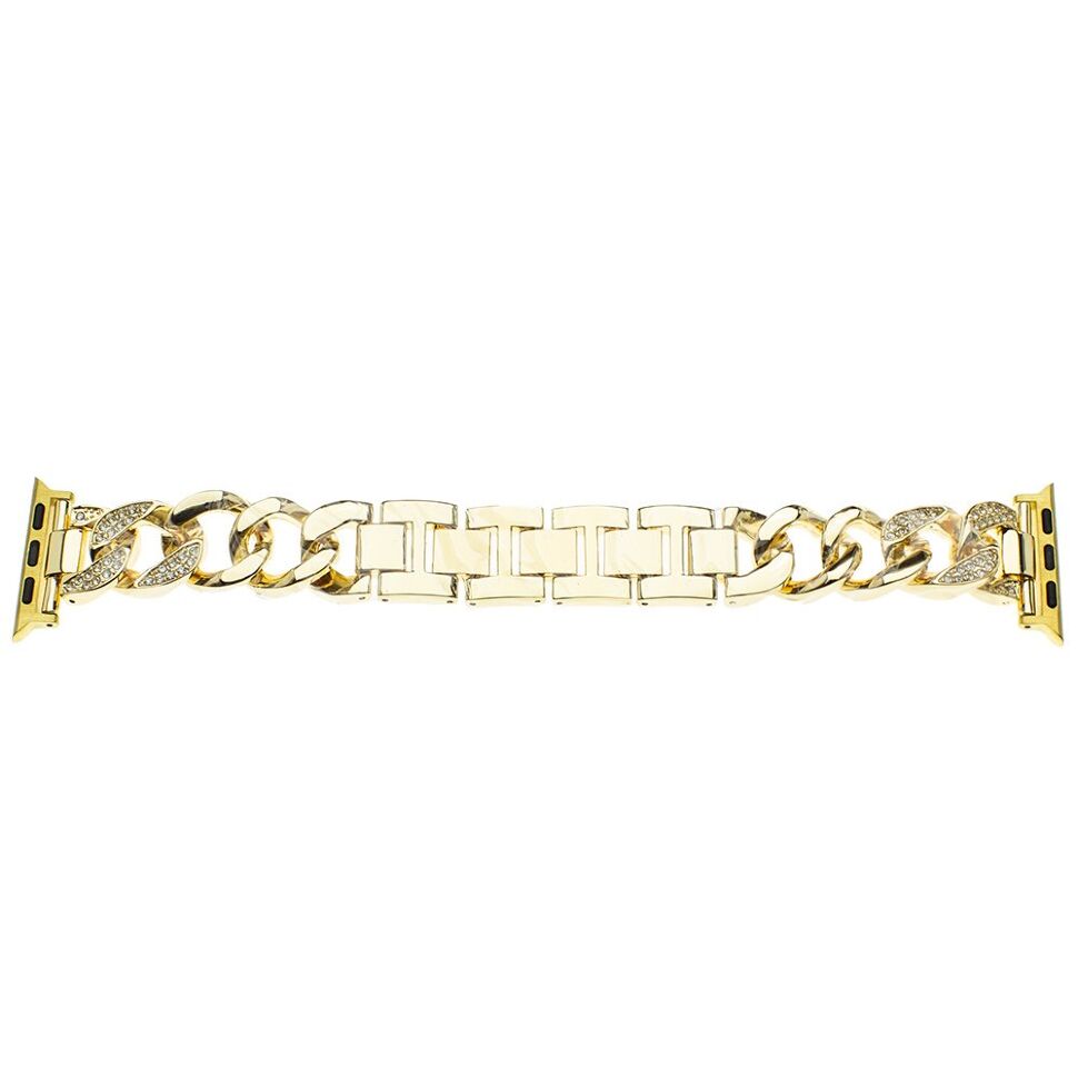Ремінець металевий стрази rhinestones APPLE WATCH 38/40/41 MM №4