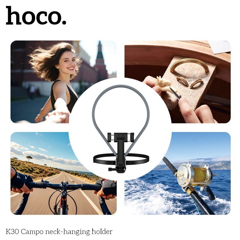 Тримач на шию для телефону HOCO K30 Campo, для зйомки та стримінгу