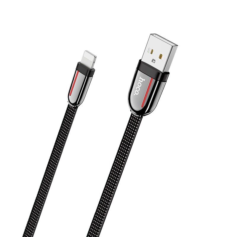 USB кабель HOCO U74 USB to Lightning 1.2 м, чорний