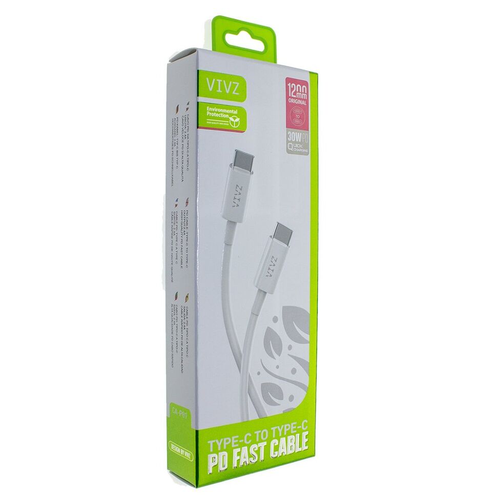 Кабель USB VIVZ CA-P01 Type-C - Type-C 2.4A
