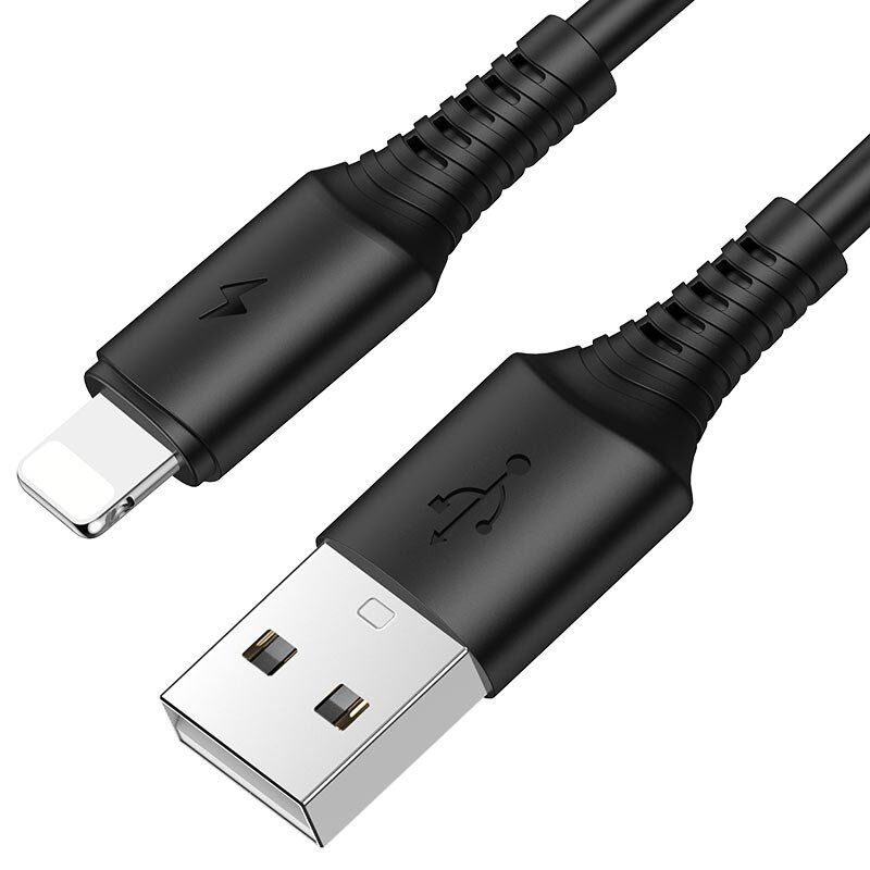 USB кабель BOROFONE BX47 USB - Lightning, чорний