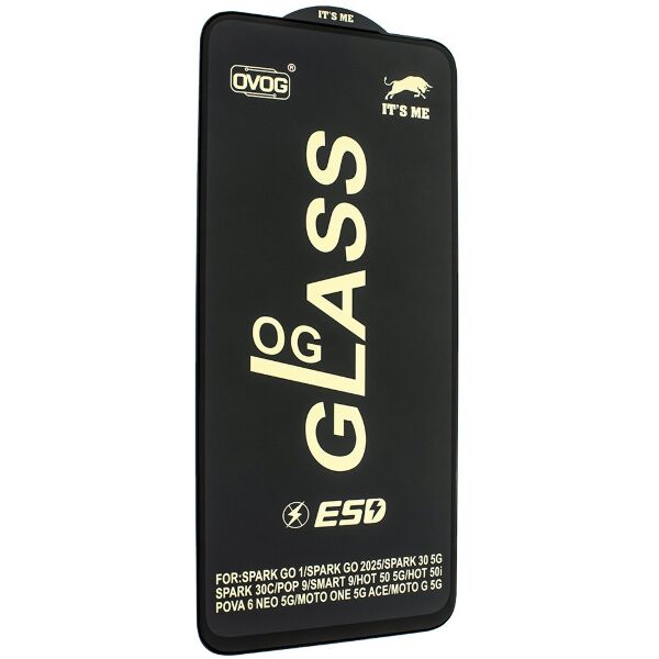 Захисне скло PREMIUM IT'S ME OG GLASS Tecno Spark 30C ЧОРНИЙ