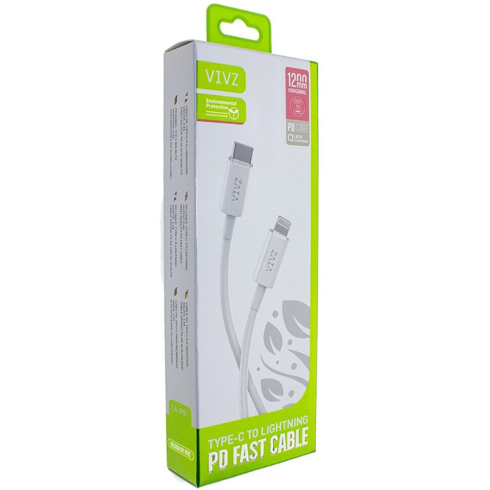Кабель USB VIVZ CA-P02 Type-C - Lightning 2.4A