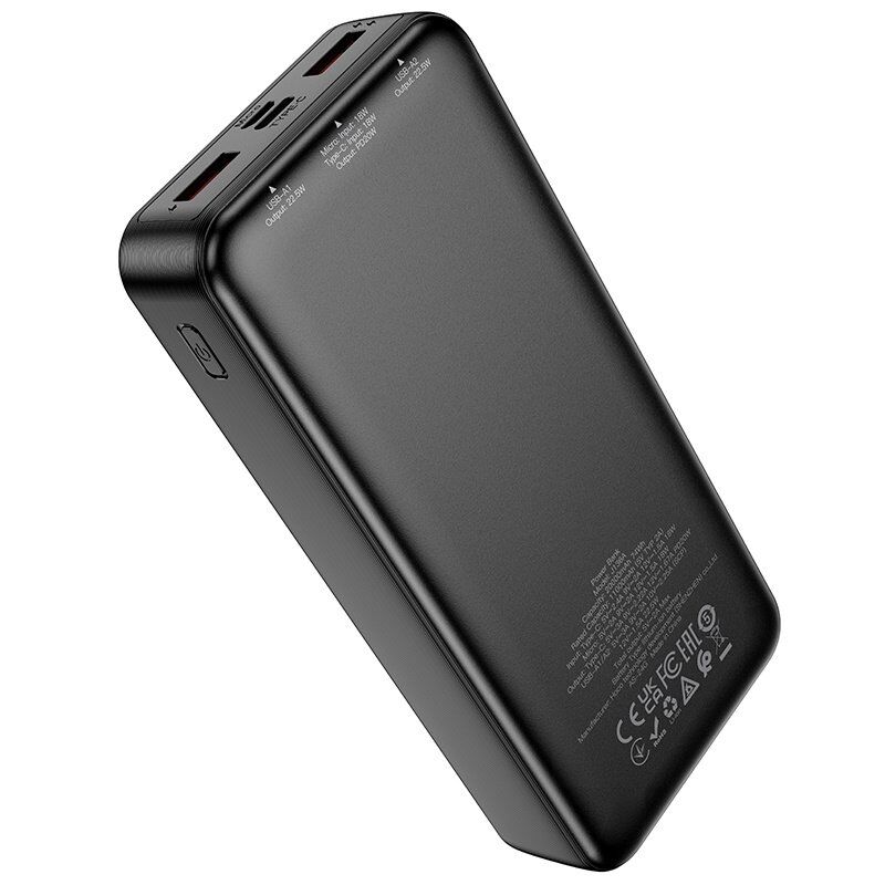 Power bank HOCO J136A "Siruit" PD20W+22.5W 20000 mAh, чорний