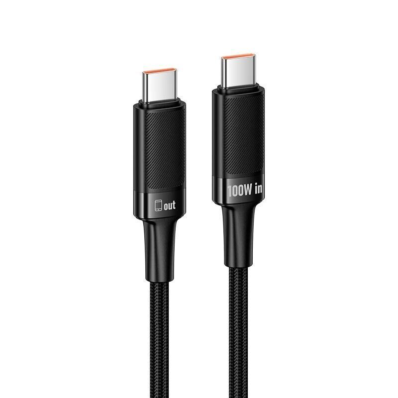 USB-C кабель HOCO U153 Type-C to Type-C 100W 1.2 м, чорний