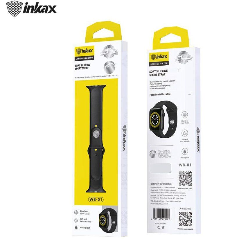 Ремінець силіконовий INKAX WB-01 для Apple Watch 38мм | 40мм | 41мм LARGE SIZE