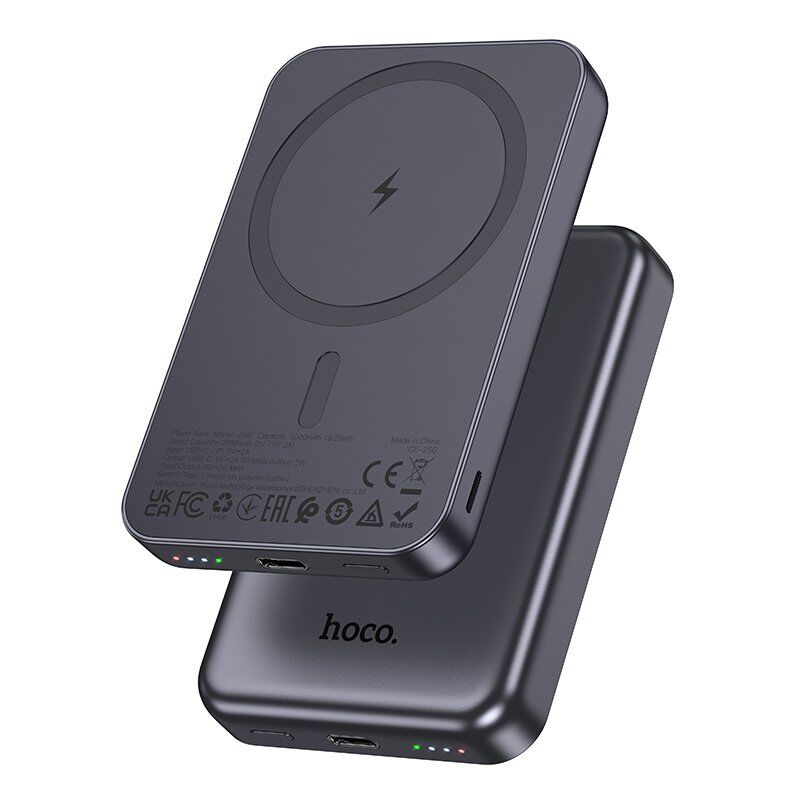 Power Bank HOCO J160 Original magnetic 5000 mA, чорний