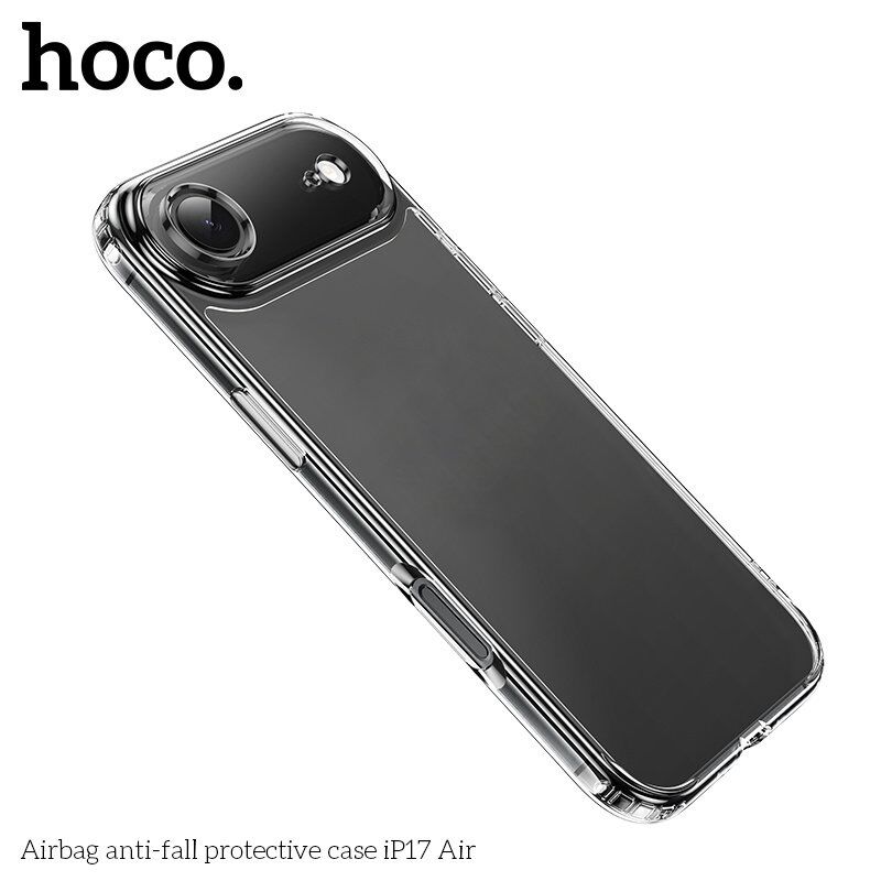 Захисний чохол протиударний HOCO Airbag для APPLE iPhone 17 AIR пластик, прозорий