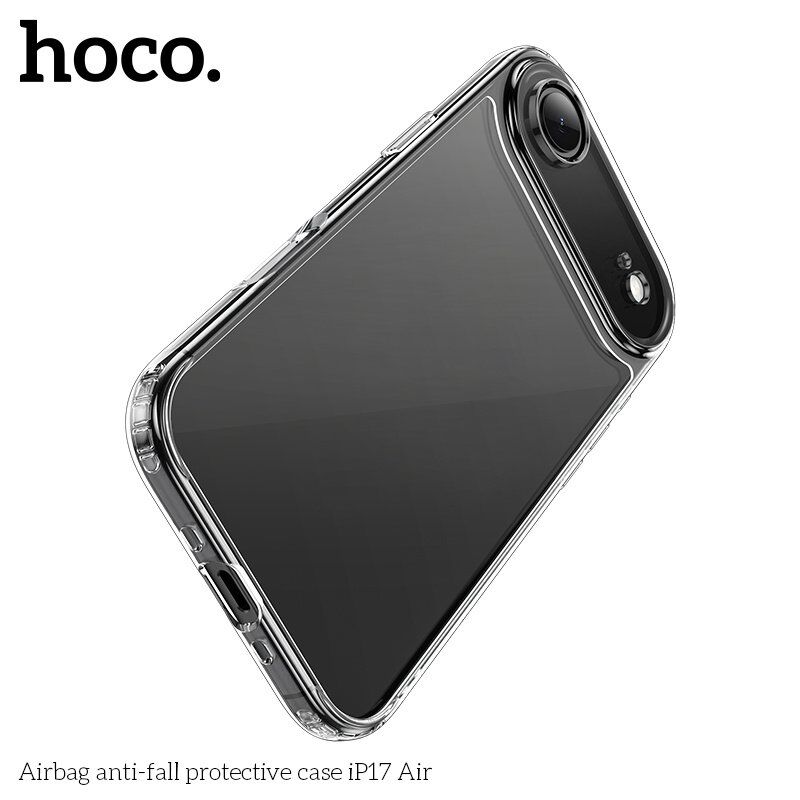 Захисний чохол протиударний HOCO Airbag для APPLE iPhone 17 AIR пластик, прозорий