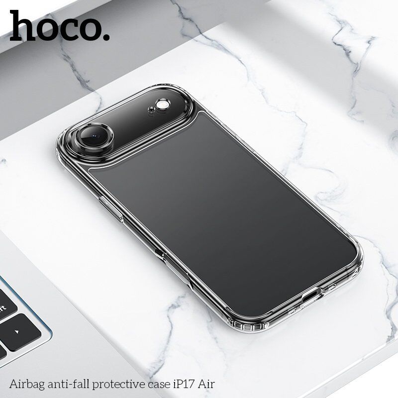 Захисний чохол протиударний HOCO Airbag для APPLE iPhone 17 AIR пластик, прозорий