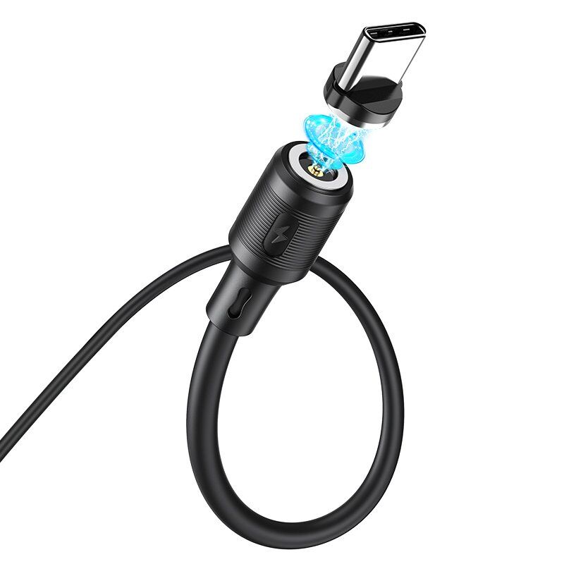 USB кабель HOCO X52 Магнітний USB - Type-C, 1метр, чорний