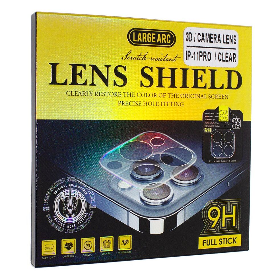 Захисне скло для камери 3D CAMERA LENS SHIELD APPLE IPHONE 11 PRO прозоре