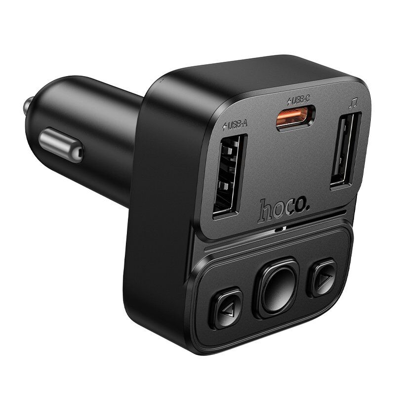 Автомобільний Bluetooth FM-трансмітер HOCO E87 Delta 35W (1A1C)