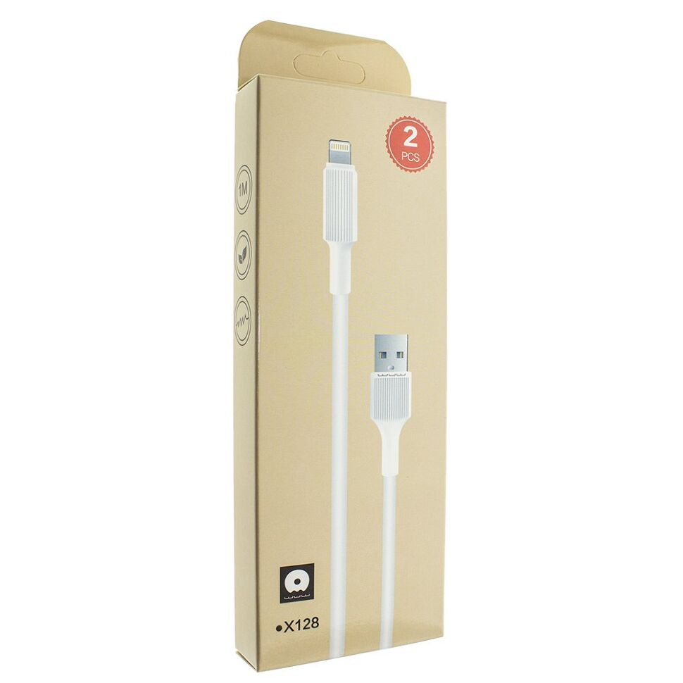 Кабель USB WUW X128 USB - Lightning 2.4A (2 кабелі в упаковці) (70)