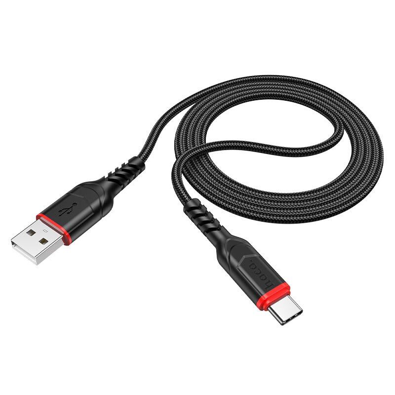 USB кабель HOCO X59 USB - Type-C 2 MЕТРИ ЧОРНИЙ