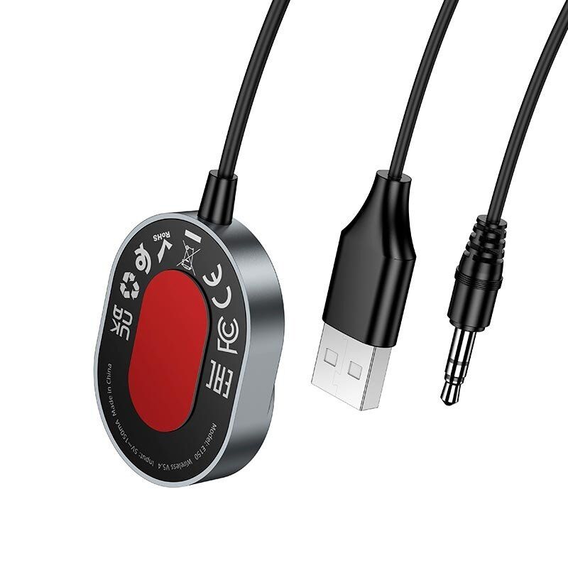 Автомобільний Bluetooth-приймач HOCO E150 з кабелем AUX