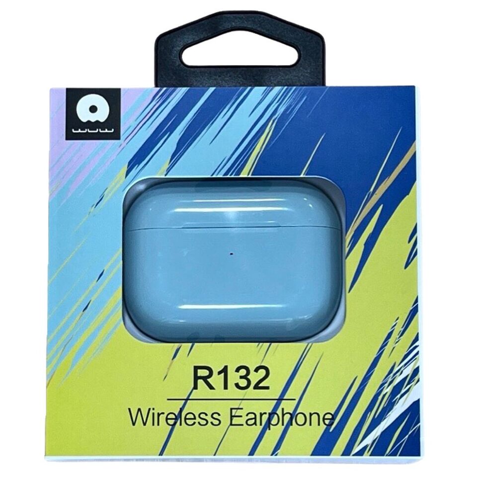 Бездротові навушники WUW R132 TWS Wireless earbuds БЛАКИТНИЙ