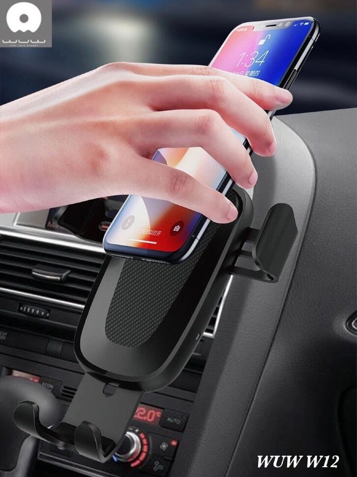 Автомобільний тримач WUW W12 З БЕЗПРОВІДНОЮ ЗАРЯДКОЮ 7.5W