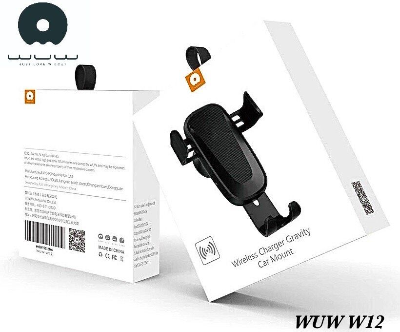 Автомобільний тримач WUW W12 З БЕЗПРОВІДНОЮ ЗАРЯДКОЮ 7.5W