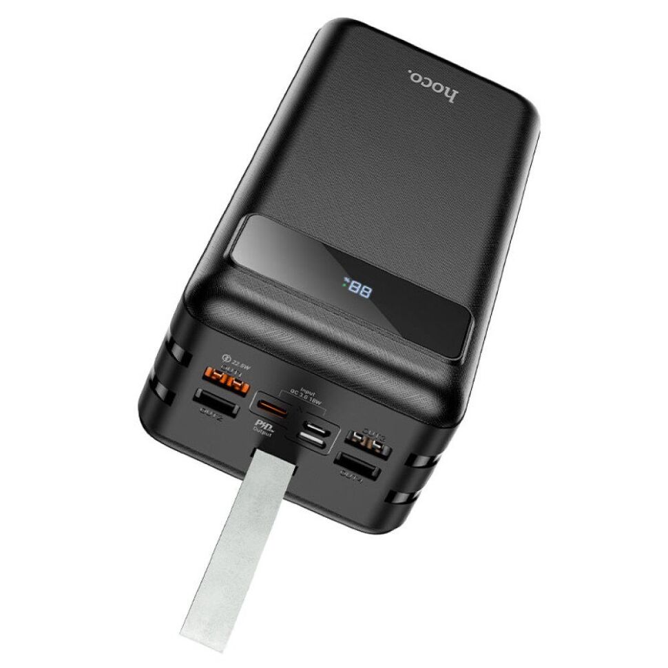 Портативний зарядний пристрій HOCO J86B Electric 22.5W 60000 mAh (чорний)