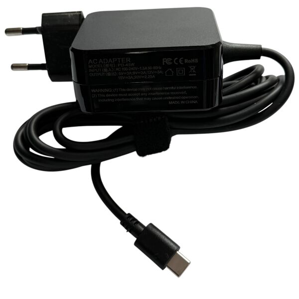 Блок живлення для ноутбука ACER 45W Type-C 5V-20V, 2.25A-3A