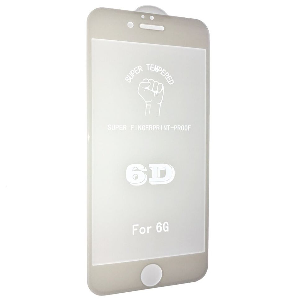 Захисне скло 6D ORIGINAL для APPLE IPHONE 6 | 6S БІЛИЙ