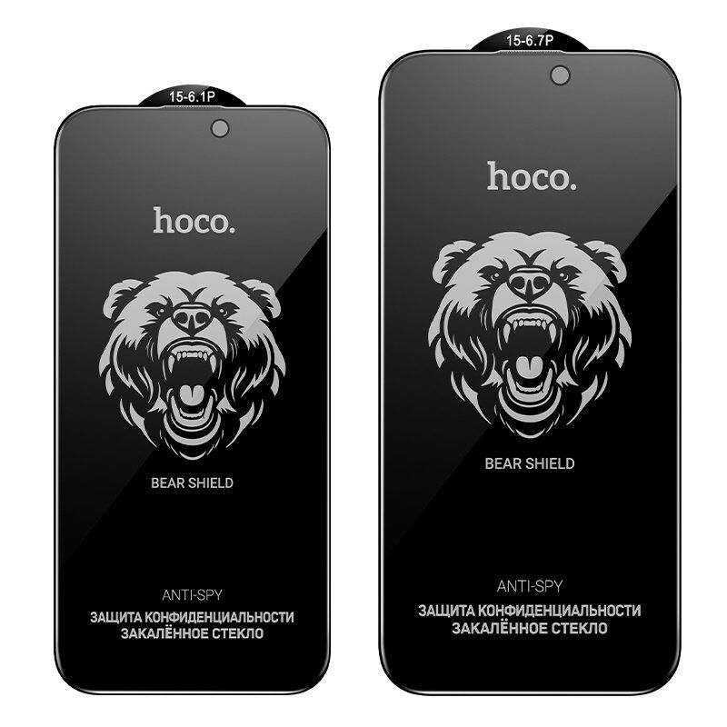 Скло для телефону HOCO A777 Plus Bear Shield anti-spy APPLE iPhone 15 PRO 6.1"