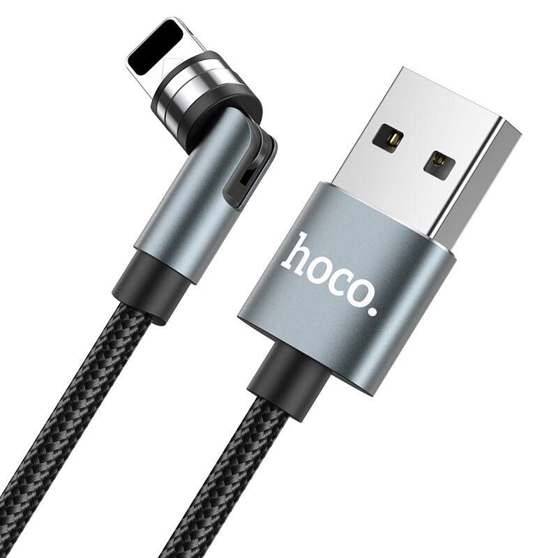 USB кабель HOCO U94 магнiтний USB - Lightning 1.20M ЧОРНИЙ