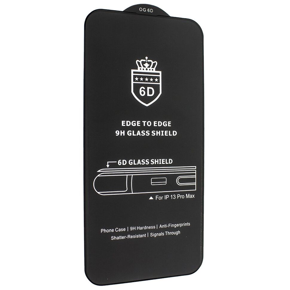 Захисне скло 6D для APPLE iPhone 14 PLUS / 13 PRO MAX 6,7" ЧОРНИЙ