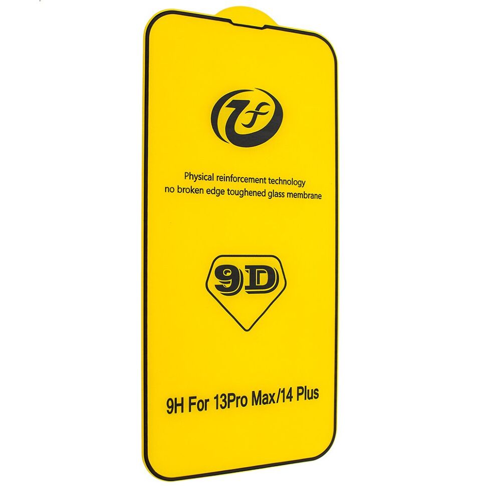 Захисне скло 9D GOOD QUALITY для APPLE iPhone 14 PLUS / 13 PRO MAX ЧОРНИЙ