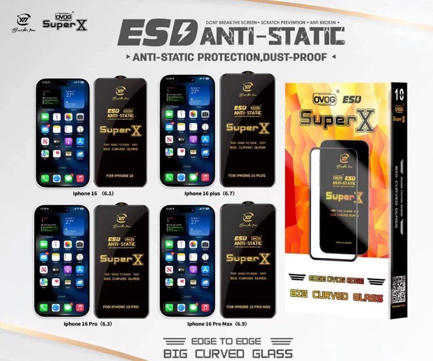 Захисне скло ESD SUPER X APPLE iPhone 16 PRO | iPhone 17 6.3"