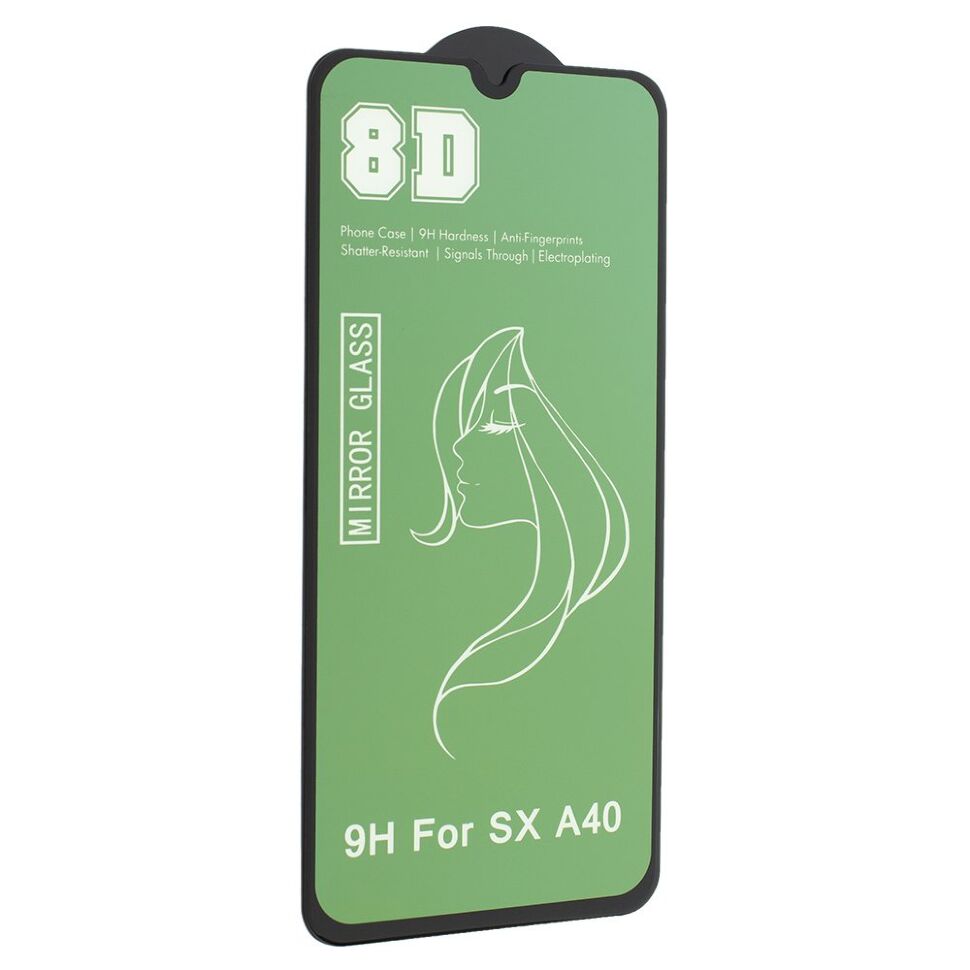 Защитное стекло для телефона 8D MIRROR SAMSUNG A405 Galaxy A40 (2019)