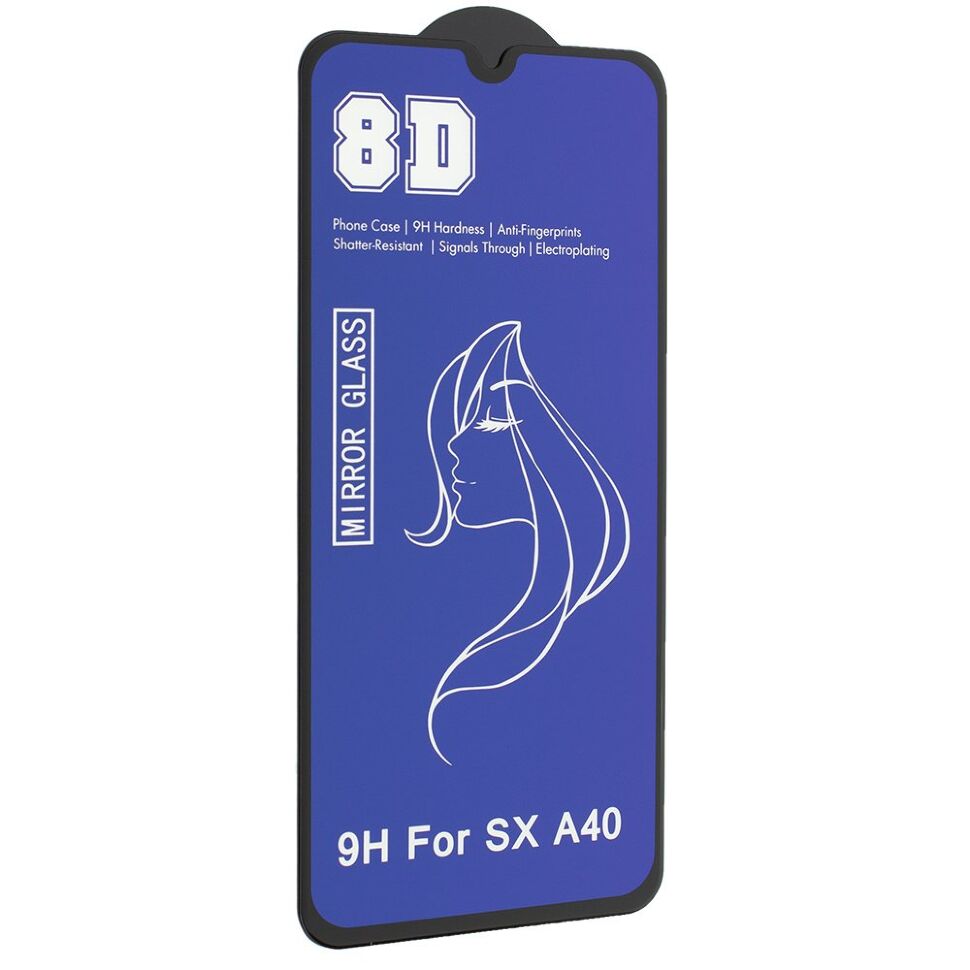 Защитное стекло для телефона 8D MIRROR SAMSUNG A405 Galaxy A40 (2019)