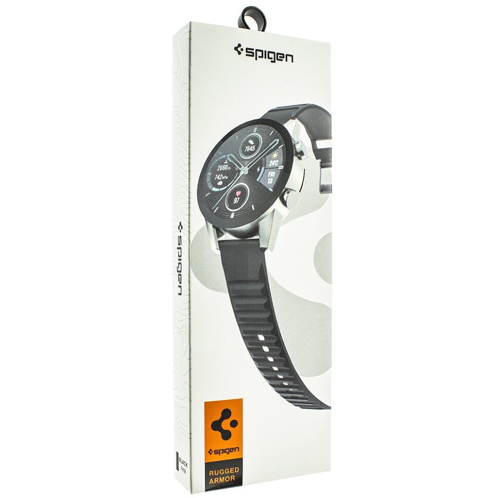 Ремінець силіконовий SPIGEN SP-09 WATCH 20мм ЧОРНИЙ