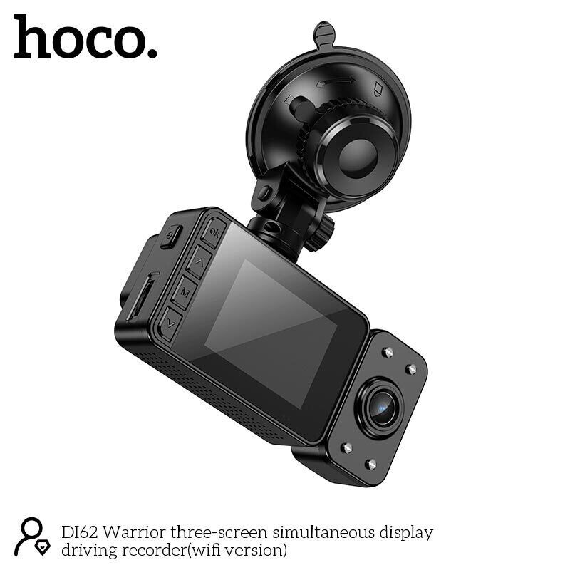 Автомобільний відеореєстратор HOCO DI62, чорний