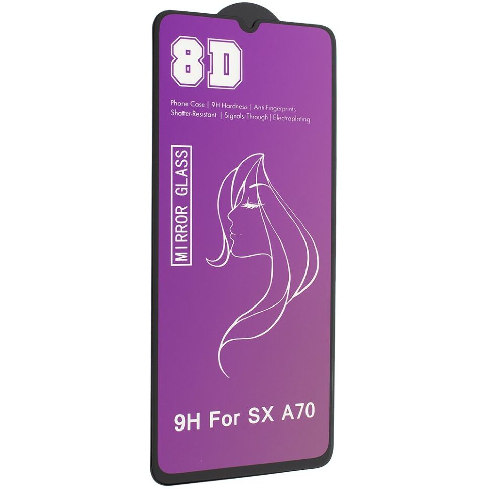 Защитное стекло для телефона 8D MIRROR SAMSUNG A705F Galaxy A70 2019