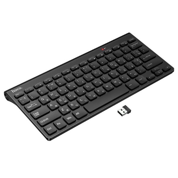 Клавіатура HOCO GM70 Dragon бездротова 2.4G з USB-ресивером для ПК та ноутбука, чорна