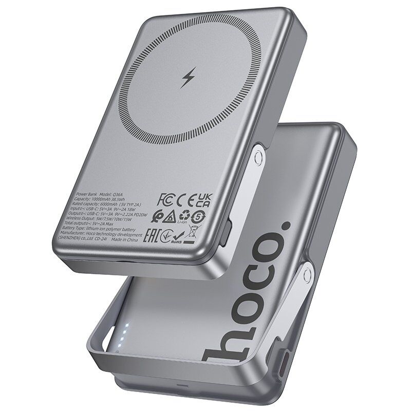 Power Bank HOCO Q36A  "Sunlight" PD20W 10000 mAh, серый