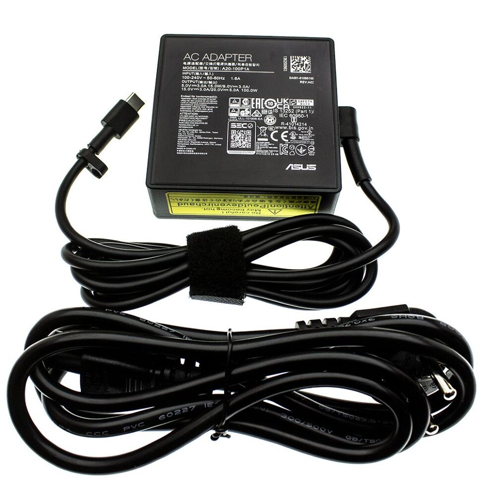 Блок питания для ноутбука ASUS 100W TYPE-C 5V-20V, 3A-5A