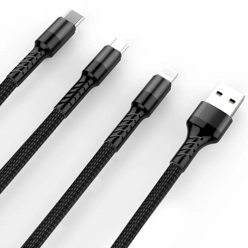 Кабель USB WUW X157 USB - micro USB 3A тканина